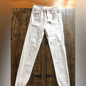 Vervet Blue Haylie  High Rise Skinny distress colored jeans NWT size 28